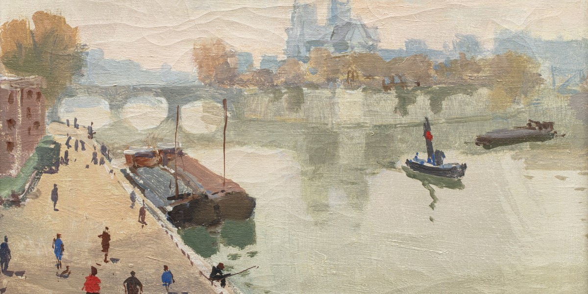 Les quais près de Notre Dame de Paris